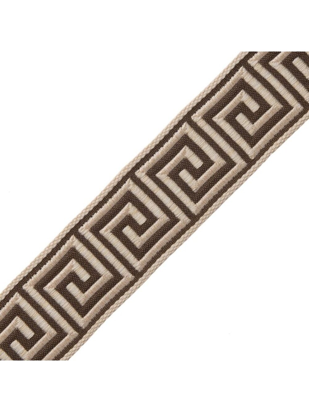Samuel & Sons 3.375 Yd 1 3/8" Chocolate Aristotle Greek Key Border Trim Designer